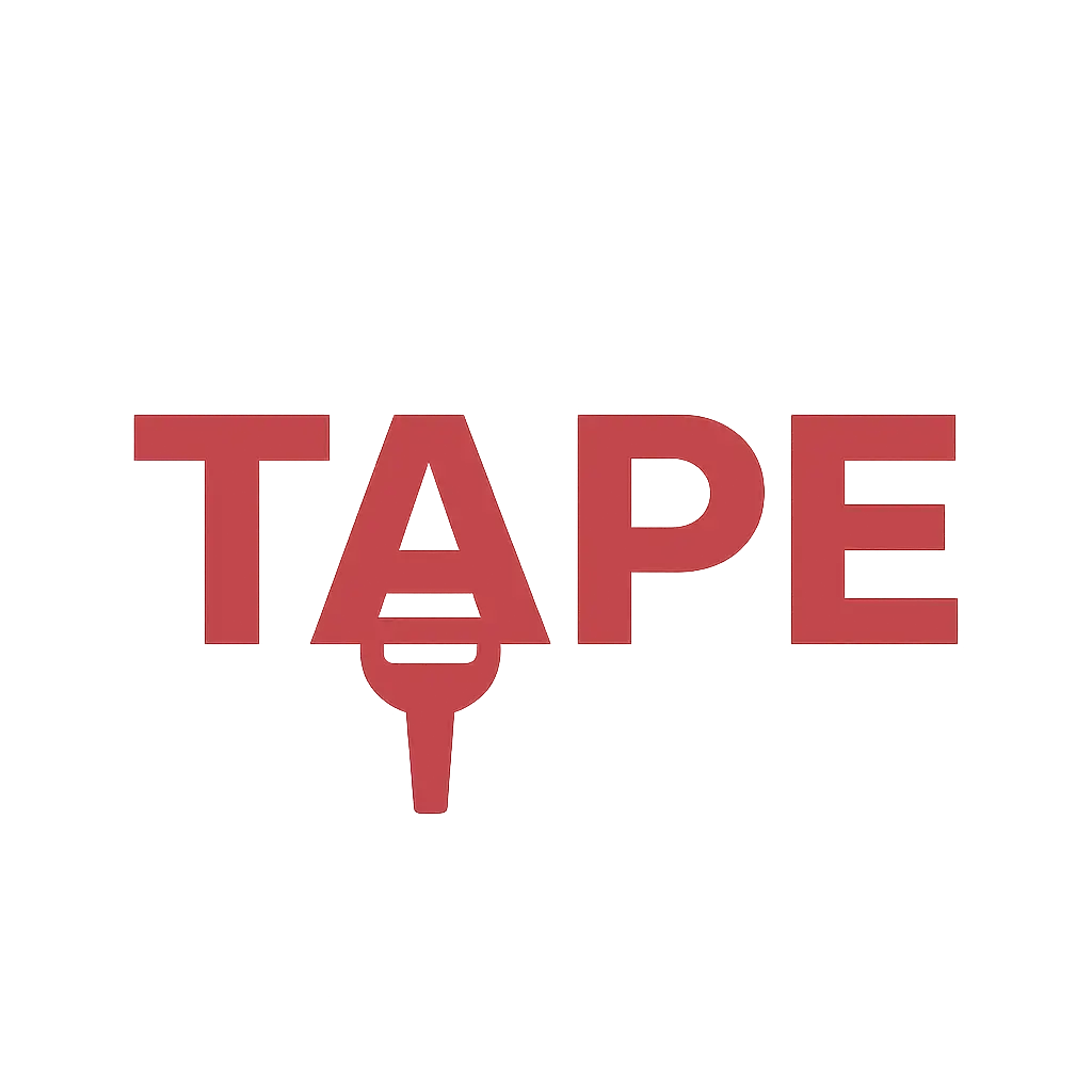 Logo TAPE en rojo